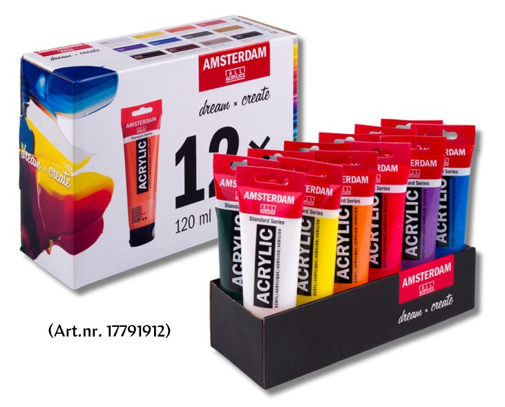 Amsterdam Acrylverf set 12x120 ml Starter Set