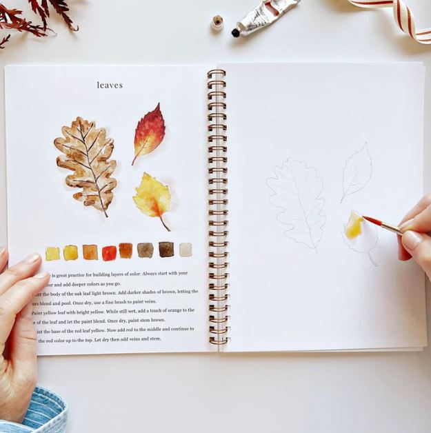 Aquarelverf werkboek - Autumn- emily lex studio watercolor workbook