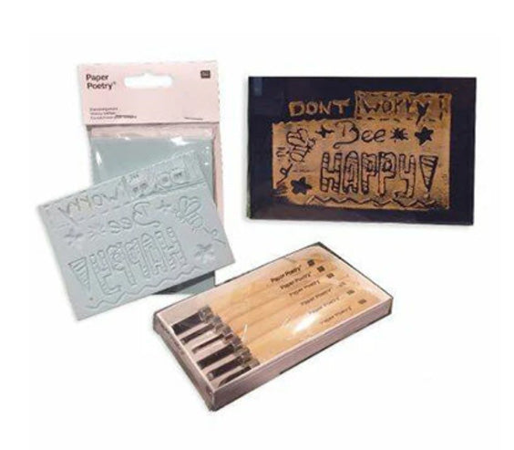 3 Stempel-rubber rond 4 cm Paper Poetry