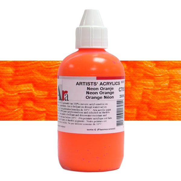 ARA 250ml C705 NEON ORANJE Artists Acrylics