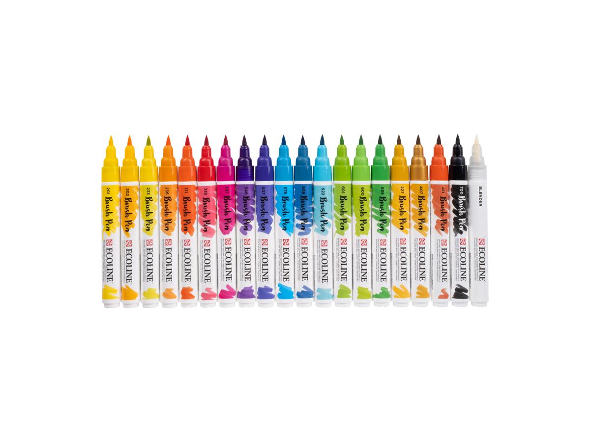 Ecoline Brushpen set 20 algemeen