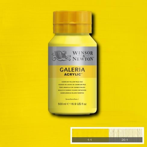 500ml  114 S1  Cadmium Yellow Pale Hue Galeria Acryl