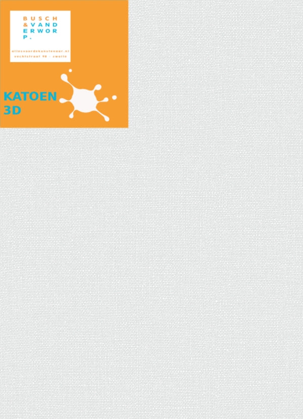 30x80 cm, 3D Katoen schildersdoek online verkopen we deze alleen per doos van 3. Prijs is per stuk