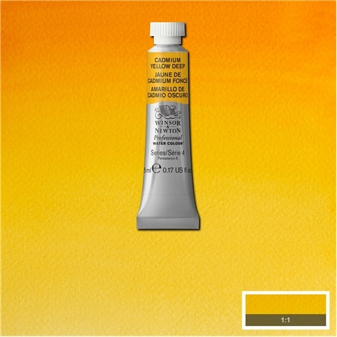 Cadmium Yellow Deep 5ml 111 S4 Artist's Aquarel Winsor & Newton