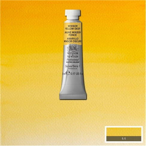 Winsor Yellow Deep 5ml 731 S1 Artist's Aquarel Winsor & Newton