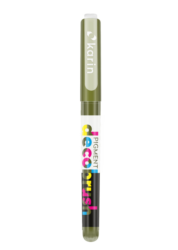 Olive Green 371U Pigment Decobrush Karin Acrylverfstift