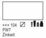 104 Zinkwit 1 liter Acryl 1000ml  pot Amsterdam