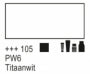 105 Titaanwit 1 liter Acryl 1000ml  pot Amsterdam