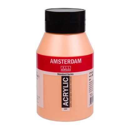 224 Napelsgeel Rood 1 liter Acryl 1000ml  pot Amsterdam