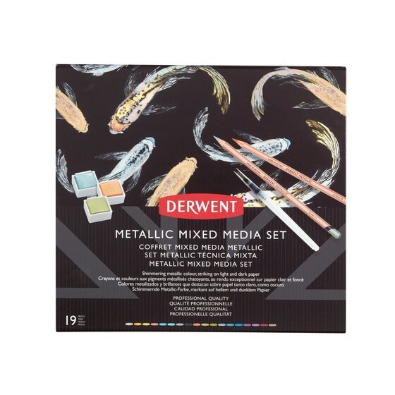 Derwent Metallic Mixed Media Set