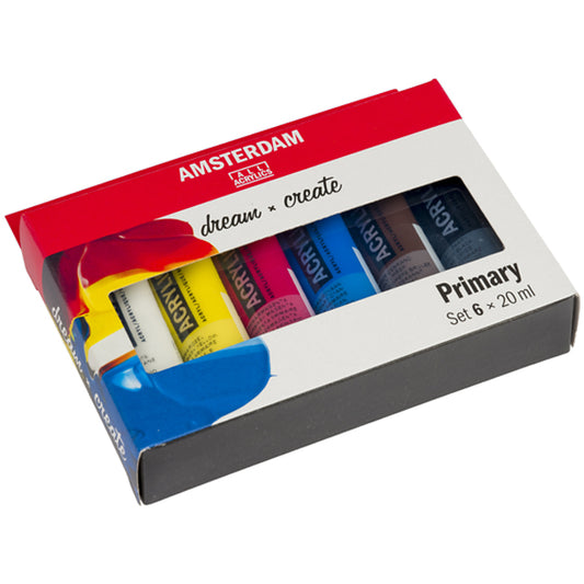 Amsterdam Acrylverf Set Primary 6x20 ml