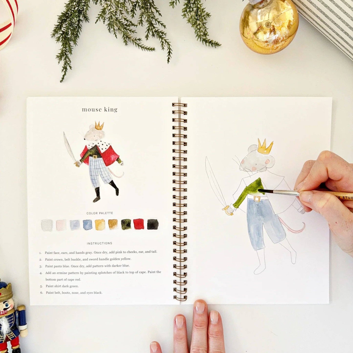 Aquarelverf werkboek - Notenkraker - emily lex studio watercolor workbook