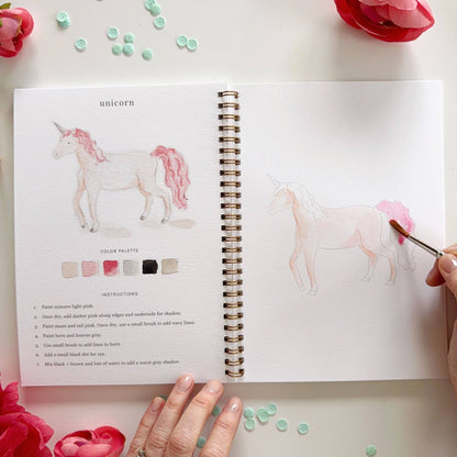 Aquarelverf werkboek - Sprookjes- emily lex studio watercolor workbook