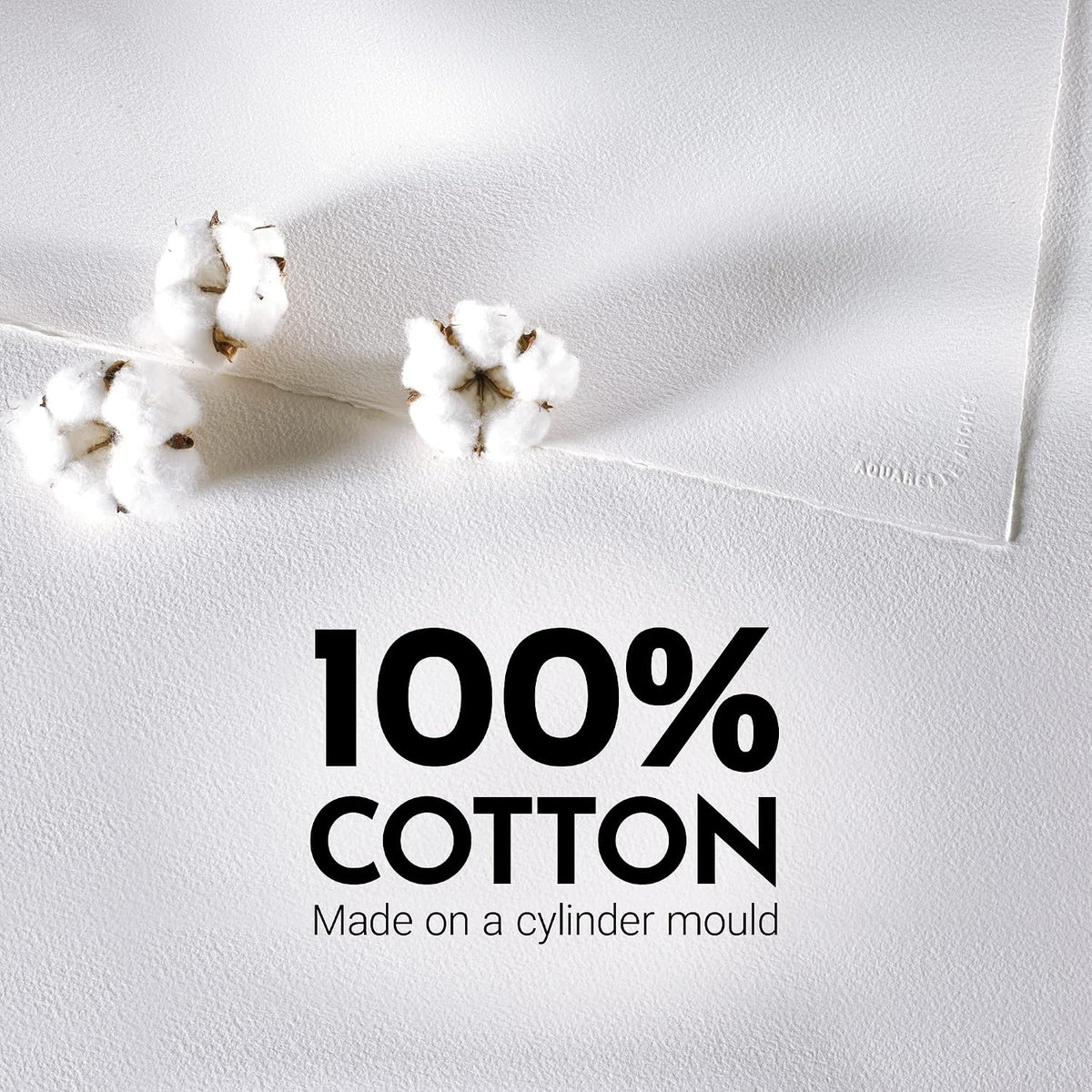 Crème 200 gr 100% Katoen (16 vel) Blok A4+ 1 zijde gelijmd Tekenpapier Arches