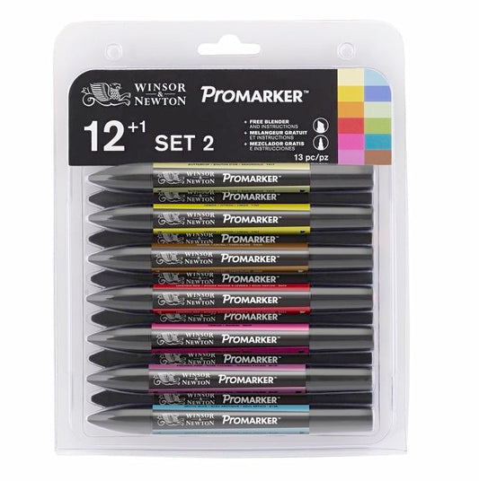 Promarker Set 2 :12 Farben+ Blender