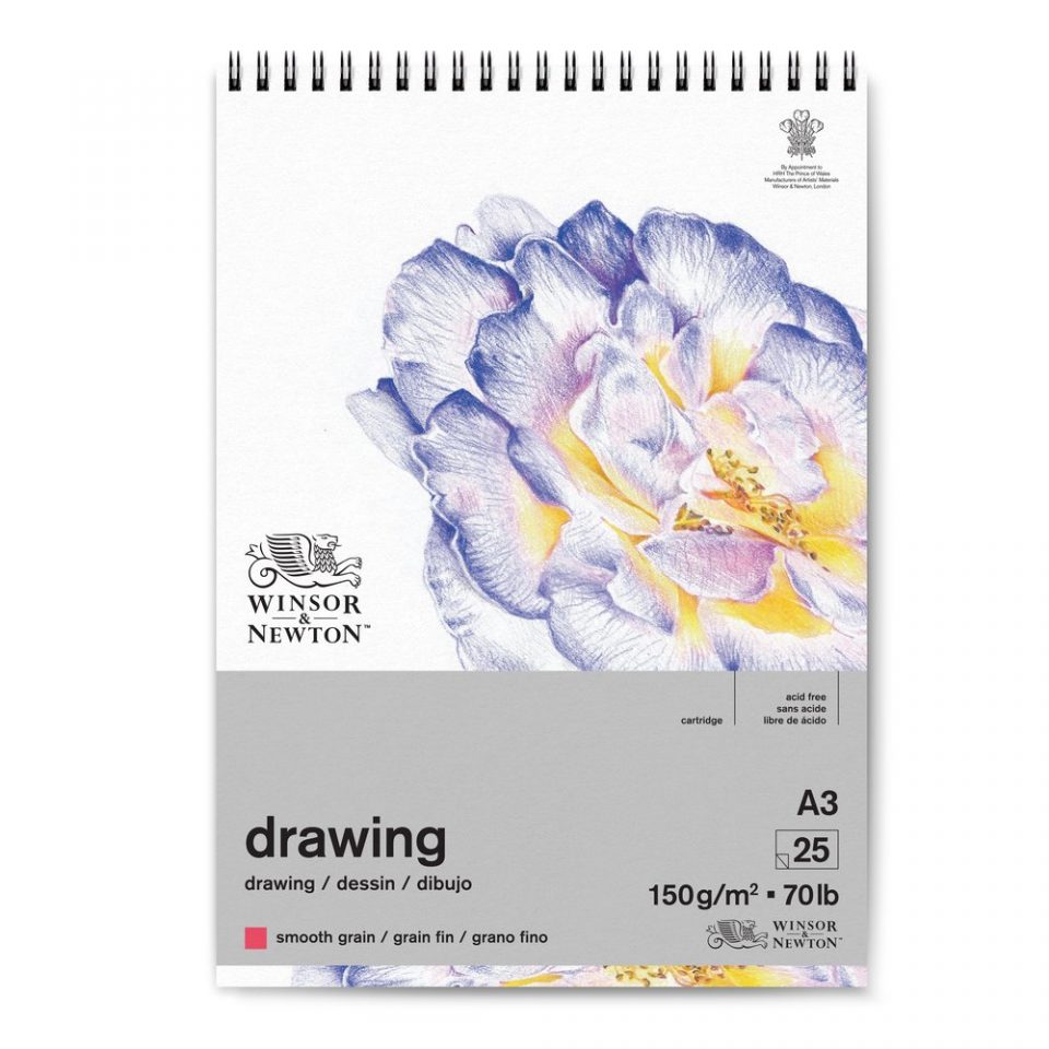 A3 Medium Surface 150 gr. Tekenblok Spiraal 25 vel Winsor & Newton