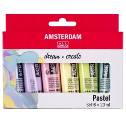 Amsterdam Acrylverf set Pastel 6x20ml