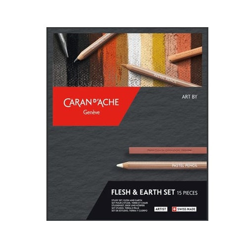 Artist Art by Flesh & Earth 15 kleuren-FSC set Caran D'Ache