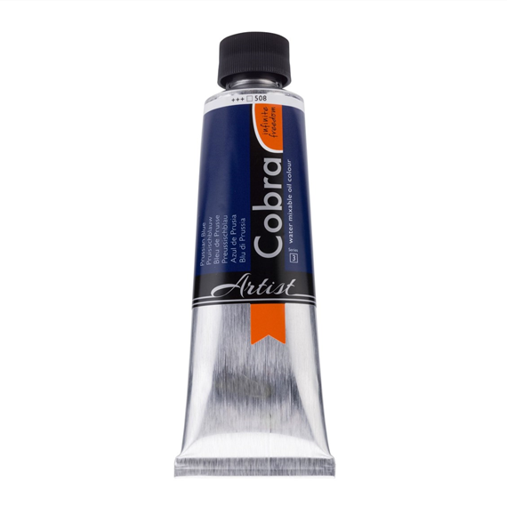 Cobra  150ml  508  S3 Pruisisch Blauw Waterverdunbare Olieverf