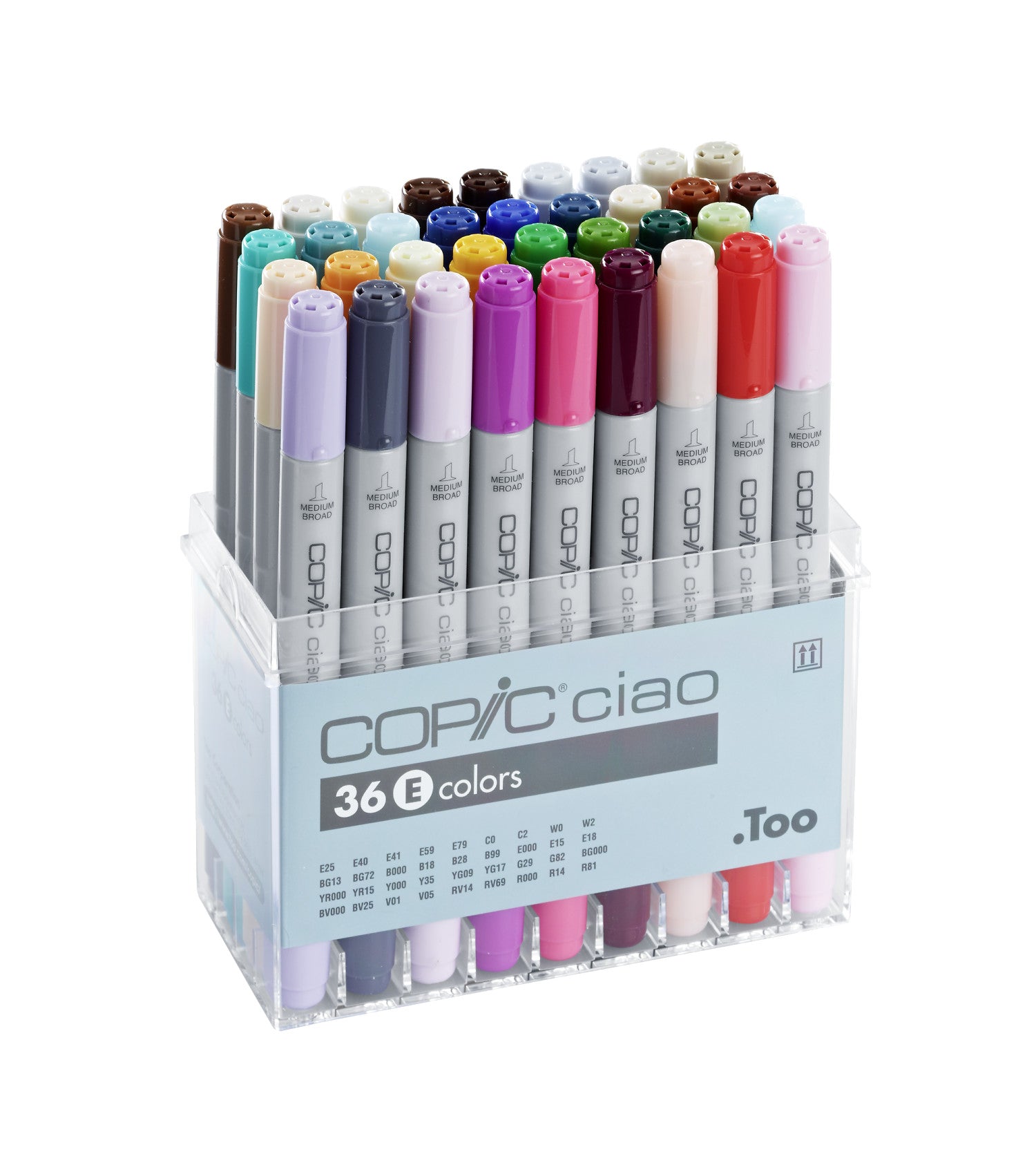 Copic Ciao set, 36 kleuren set E