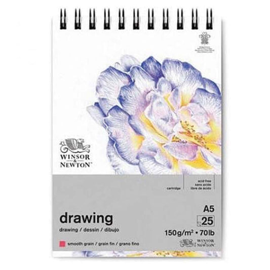 A5 Medium Surface 150 gr. Tekenblok Spiraal 25 vel Winsor & Newton