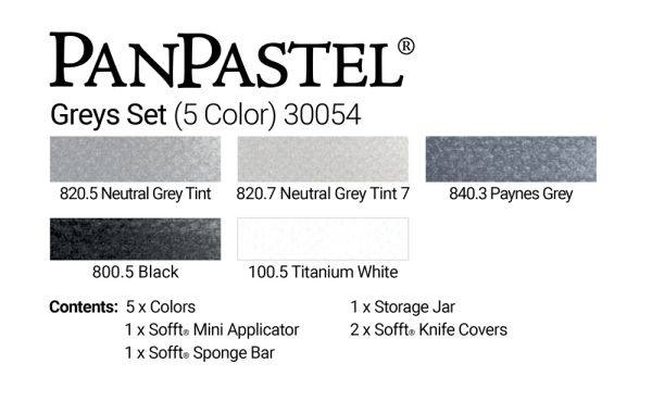 Greys Set PanPastel (5)