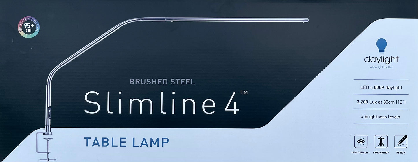 Slimline 4 LED Daglicht Tafellamp Daylight (incl. dimmer)