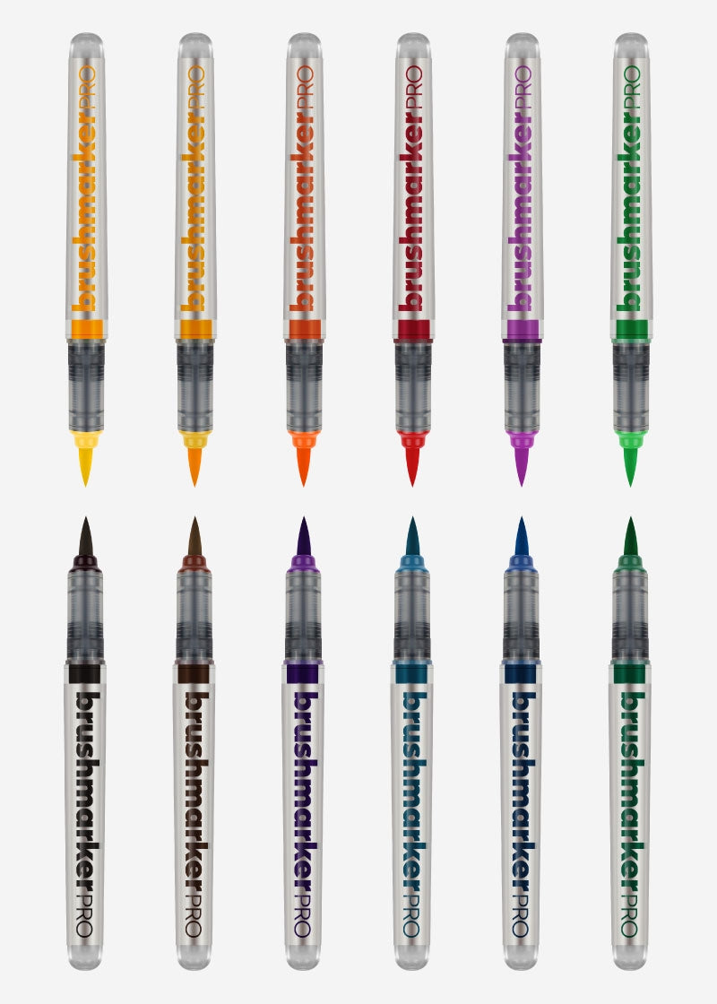 Brushmarker PRO 12 basic colours set Karin