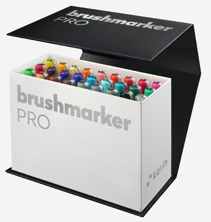 Brushmarker PRO Set Mini Box 26 colours + blender Karin