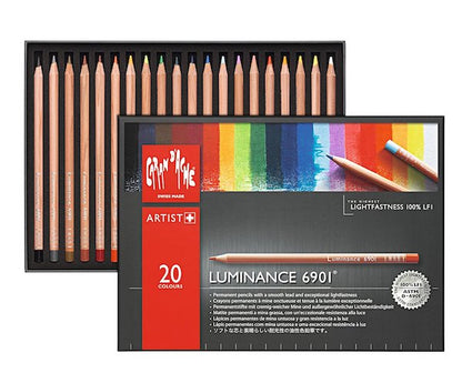 Doos met 20 kleuren set Luminance Caran D'Ache