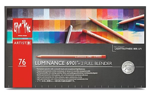 Doos met 76 kleuren set Luminance Caran D'Ache