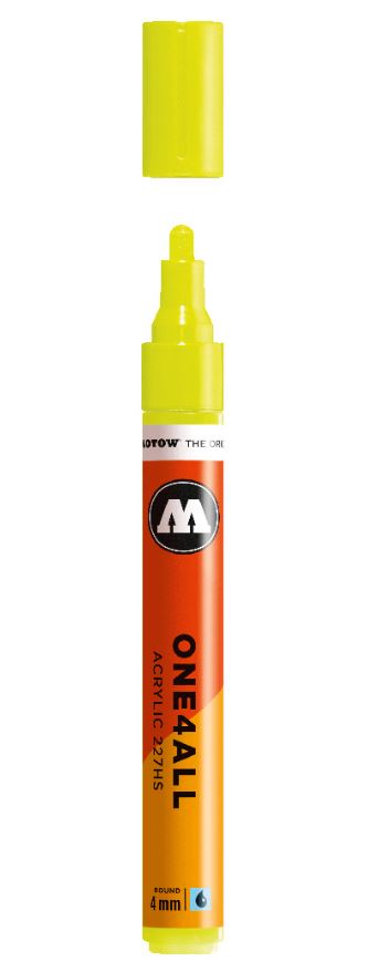 NEON GREEN LIGHT FLUOR 227HS 4mm Molotow One4All Acryl Marker