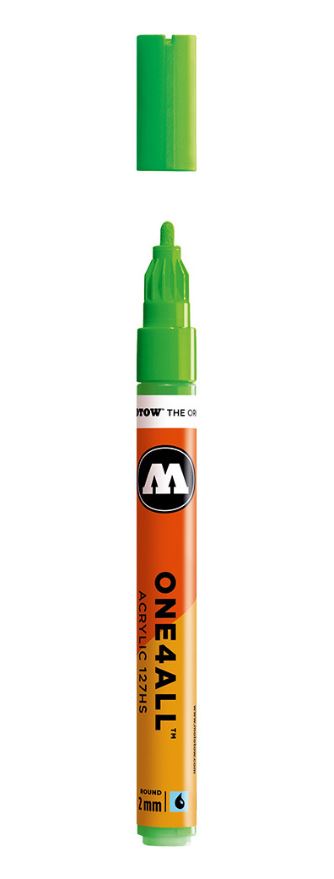 NEON GREEN FLUORESCENT 127HS 2mm Acrylmarker Molotow One4All