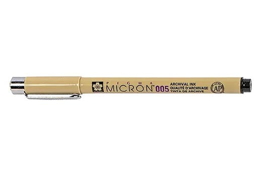 Pigma Micron 005 (0.20mm) BLACK Sakura Fineliner