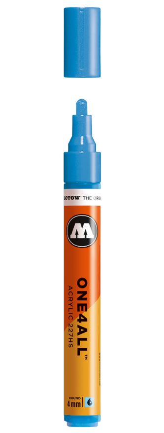 SHOCK BLUE MIDDLE 227HS 4mm Molotow One4All Acryl Marker