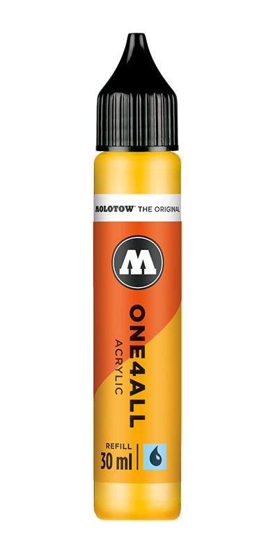 SIGNAL YELLOW Acryl Inkt Refill 30ml Molotow One4All Acrylic