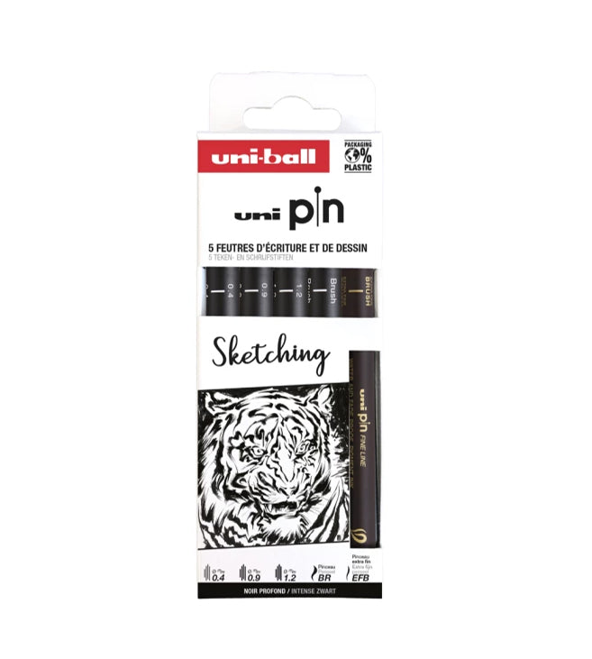 Sketching Fineliner Set (5) PIN UNI-ball