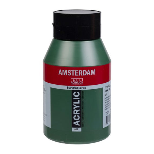 622 Olijfgroen Donker 1 liter Acryl 1000ml  pot Amsterdam