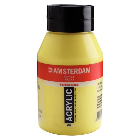 267 Azogeel Citroen 1 liter Acryl 1000ml  pot Amsterdam