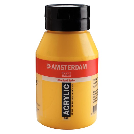 269 Azogeel Middel 1 liter Acryl 1000ml  pot Amsterdam