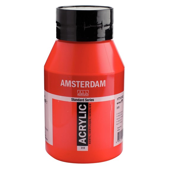 315 Pyrrolerood 1 liter Acryl 1000ml  pot Amsterdam