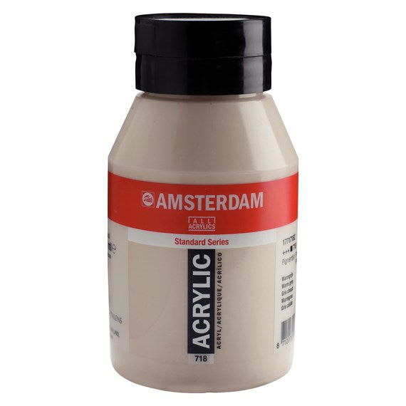 718 Warmgrijs 1 liter Acryl 1000ml  pot Amsterdam