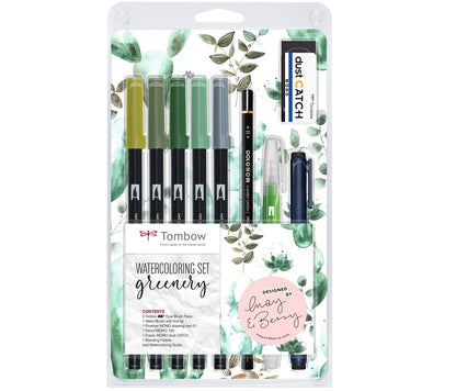 Tombow Greenery watercolouring set