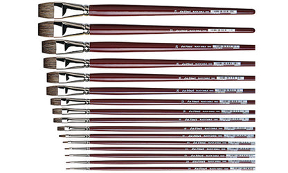Davinci penseel Olie 1840.24 Black Sable Plat
