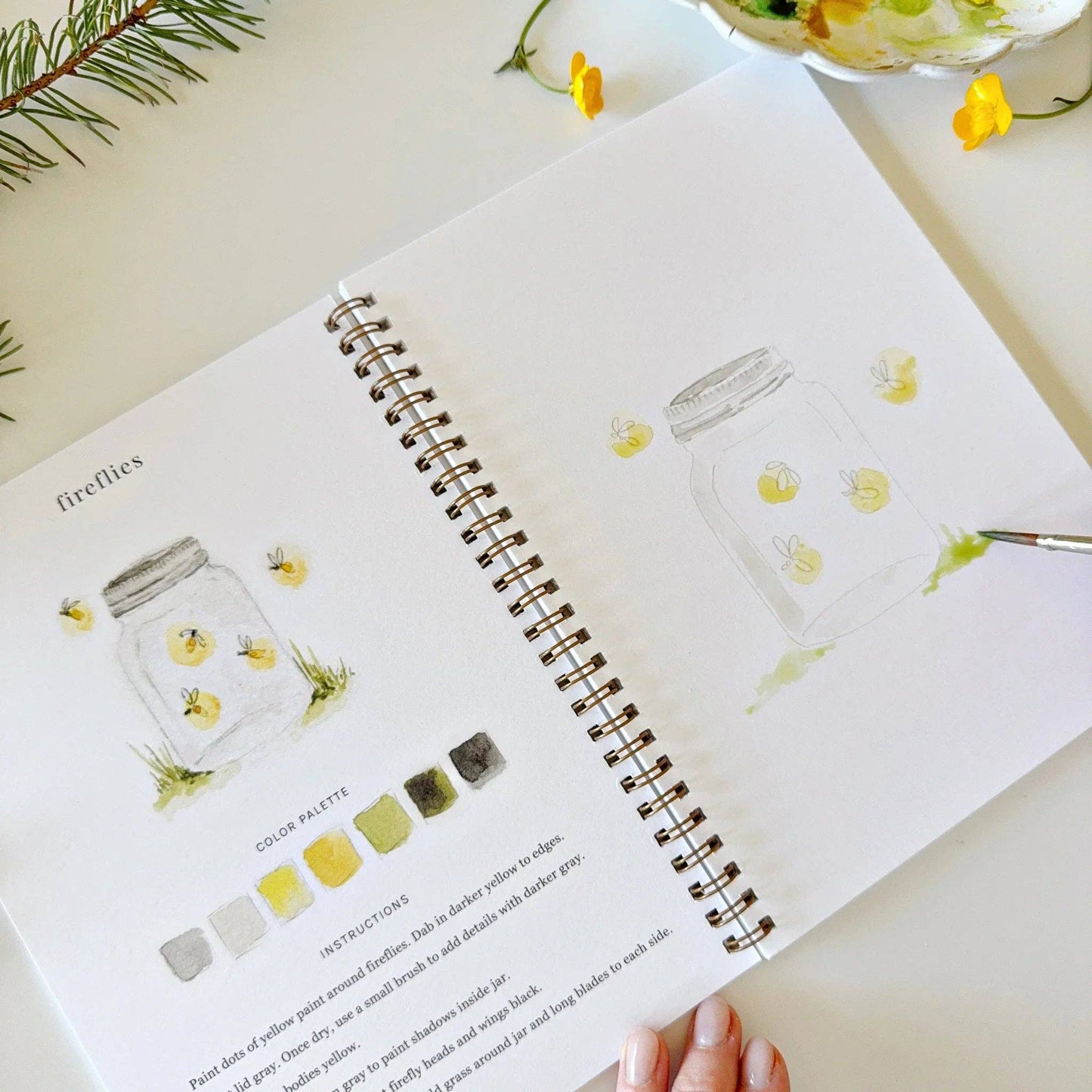 Aquarelverf werkboek - Camping - emily lex studio watercolor workbook