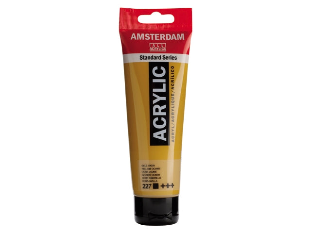 227 Gele Oker 120 ml Tube Acrylverf Amsterdam