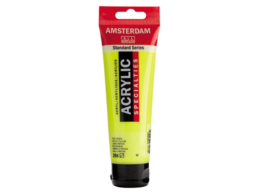 256 Reflexgeel 120 ml Tube Acrylverf Amsterdam Neon