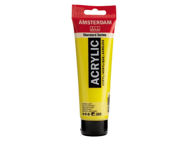 268 Azogeel Licht 120 ml Tube Acrylverf Amsterdam