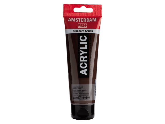 409 Omber Gebrand 120 ml Tube Acrylverf Amsterdam