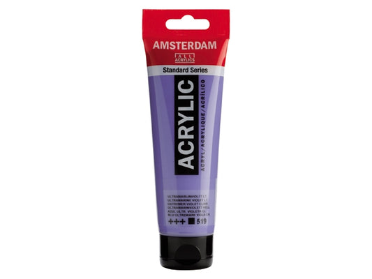 519 Ultramarijn violet Licht 120 ml Tube Acrylverf Amsterdam